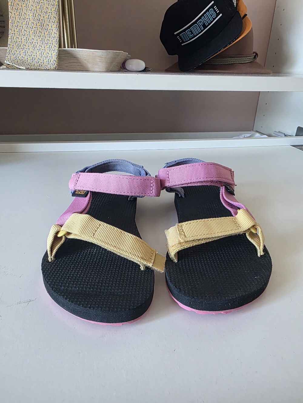 Teva Kids Two-Tone Pink and Yellow Sport Sandals